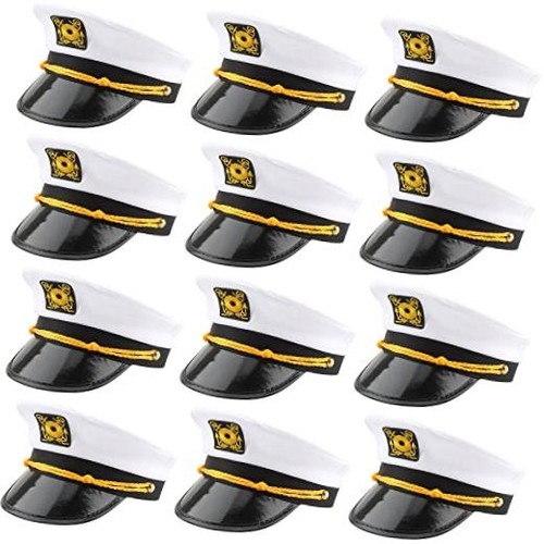 Pieces captain hats - hats, white
