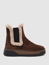 Reiss womens leather ankle - leather,