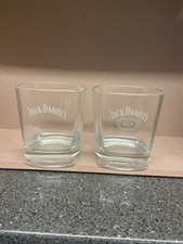 Jack Daniel’s Etched Whiskey Glasses Different Design Logos Uk Only.