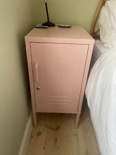 Mustard made locker style bedside table (light pink) 