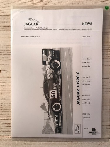 1993 jaguar xj220 24h le - 1993, xj220-c