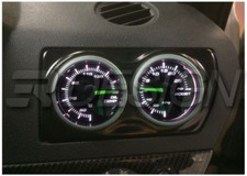 Vauxhall Astra H MK5 VXR Air Vent Double Gauge Pod adapter Gloss black ABS