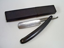 VINTAGE WALD SOLINGEN 2633 GONG MADE IN GERMANY STRAIGHT/CUT THROAT RAZOR & BOX