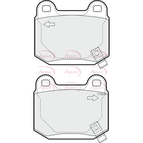 Brake pads set - brake, mitsubishi