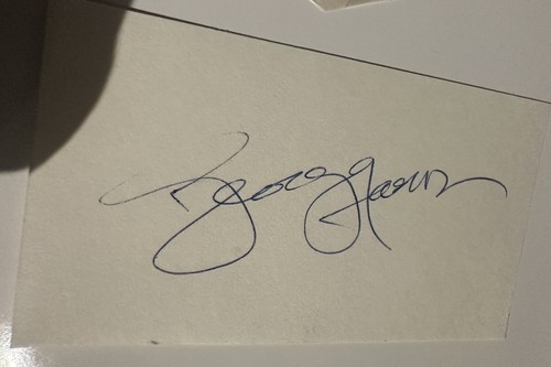 George harrison autograph - george, late