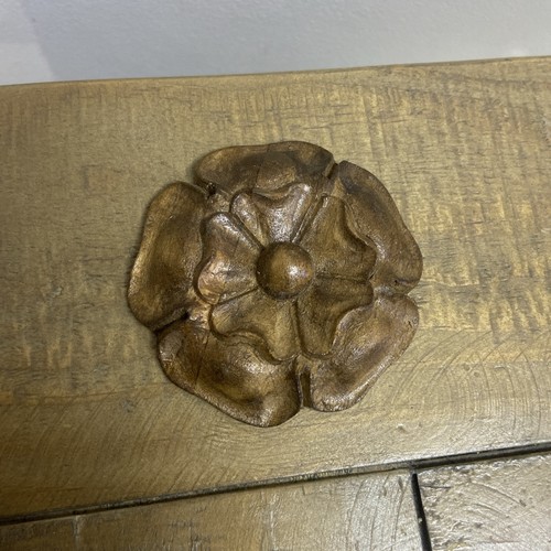 Tudor rose wood carving - wood,