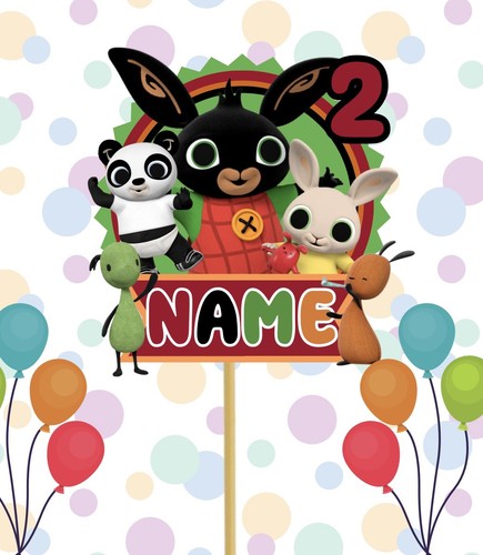 Bing bunny cake topper - bunny,
