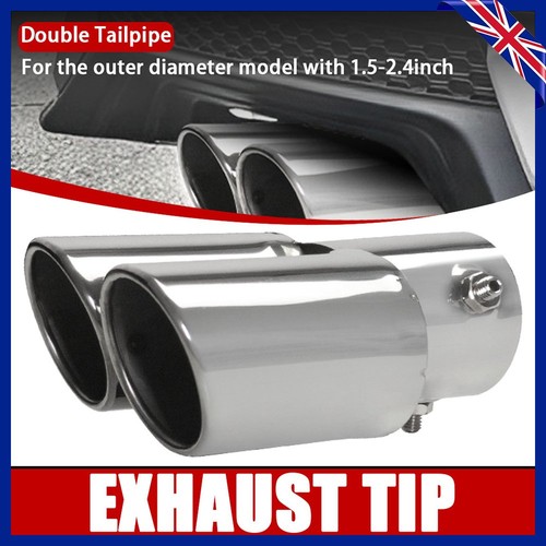 Universal twin exhaust tip - twin,