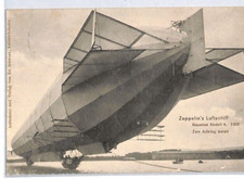GERMANY Pioneer Airship ZEPPELIN Postcard *New Model 4* Used 1908 {samwells}PZ7