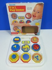 vintage SHELCORE 8 in 1 PLAY CENTER activity centre toy GAME baby kids 1991