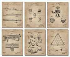 Billiards Patent Print Set 6