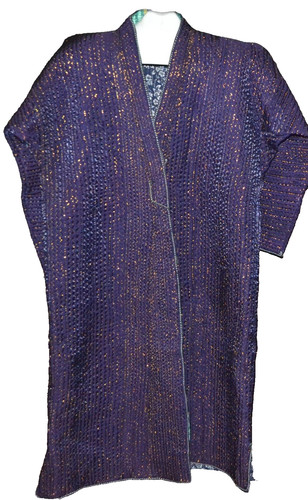 Uzbek chapan men - chapan, purple
