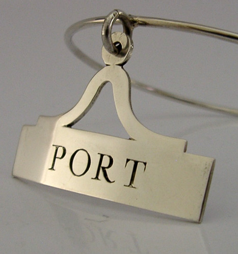 Sterling silver port decanter - sterling,