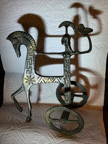 Etruscan horse and chariot - and,