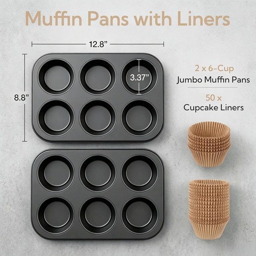Pack jumbo muffin pan - 2,