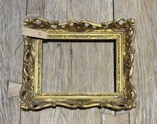 FABULOUS VICTORIAN WOODEN GILDED SWEPT FRAME