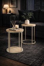 Set of 2 Round Nesting Side
