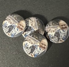 Big Ron Atkinson 25mm Button Pin Badge Sheffield Wednesday Sheff Wed Swfc
