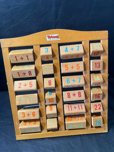 Wooden math vintage - math, board