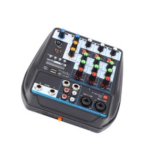 F4‑MB Portable Mini Mixer 4 Channel DJ Mixer Sound Board Console For Fit