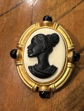 Black Woman Cameo pin Brooch