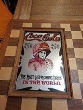 Vintage 1980s 33x23cm Coca
