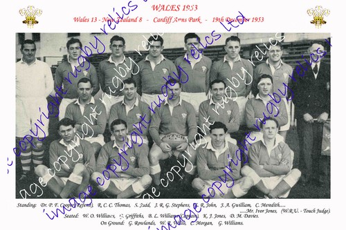 Wales 1953 rugby - rugby, team
