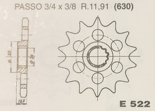 Front sprocket for kawasaki - front,
