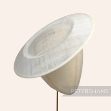 Extra Large 29cm Round Saucer / Plate Sinamay Fascinator Hat Base for Millinery