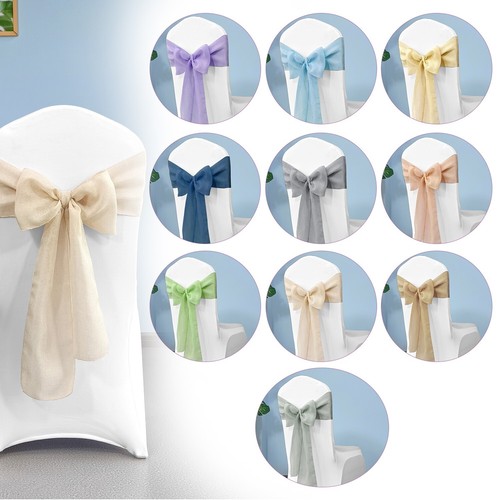 Hessian burlap chair sashes - burlap,
