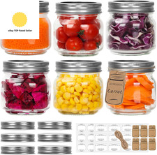 Mini mason jars 240ml - mason, with