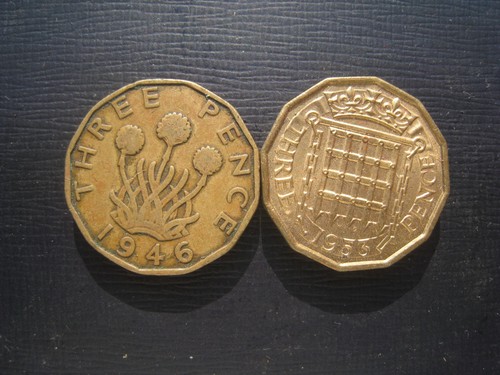 George threepence 1946 - vi,