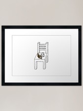 Cat reading book on - reading, a