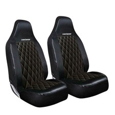FOR TOYOTA LAND CRUISER PREMIUM + HEAVY DUTY QUILTED LEATHER FRONT SEAT COVERS