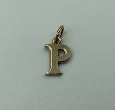 9ct Gold Initial P Pendant/