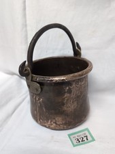 Lovely Old Antique Copper Cauldron Style Cooking Pot 5½" Diameter 0.6kg