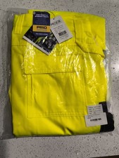 Pro Job 6531 Waistpants EN ISO  20471 Class 2 size C54 High-Vis Yellow/Navy