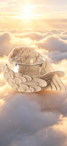 Angel wings tealight votive - wings,