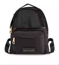Marc Jacobs Black Gold Mini Nylon Backpack Rucksack