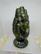 Green jade praying hands - green,