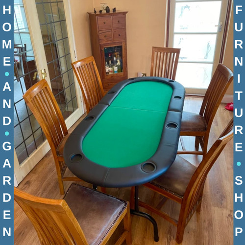 Poker table folding oval - folding, built