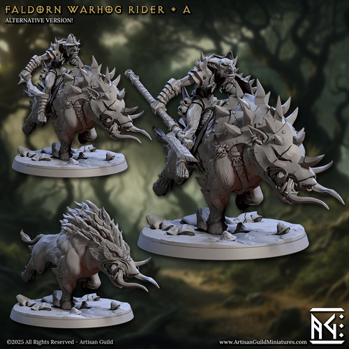 Warhog mounted hobgoblin - warhog,