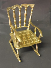 Vintage Brass Rocking Chair
