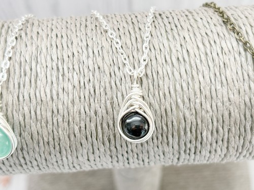 Dainty herringbone gemstone - herringbone,