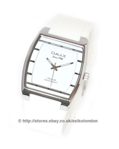 Omax unisex white silver - unisex, dial