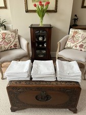 120 x Hemstitched White