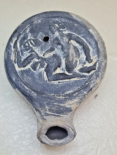 Oil lamp roman style spqr - oil,