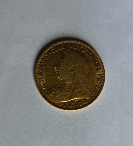 22ct gold half sovereign - 22ct,