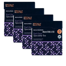 Specially Selected Earl Grey Speciality Tea Bags – 50 Pack x 4 Boxes (200 Bags)