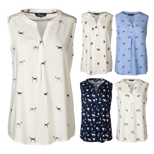 Ladies sleeveless blouse - ladies,